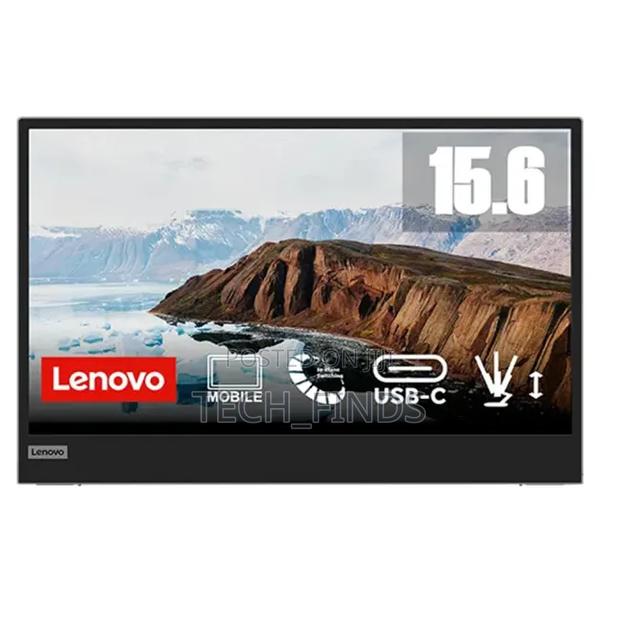 Lenovo L15 15.6" FHD Usb-C Portable Monitor, Grey Color - thumbnail 2