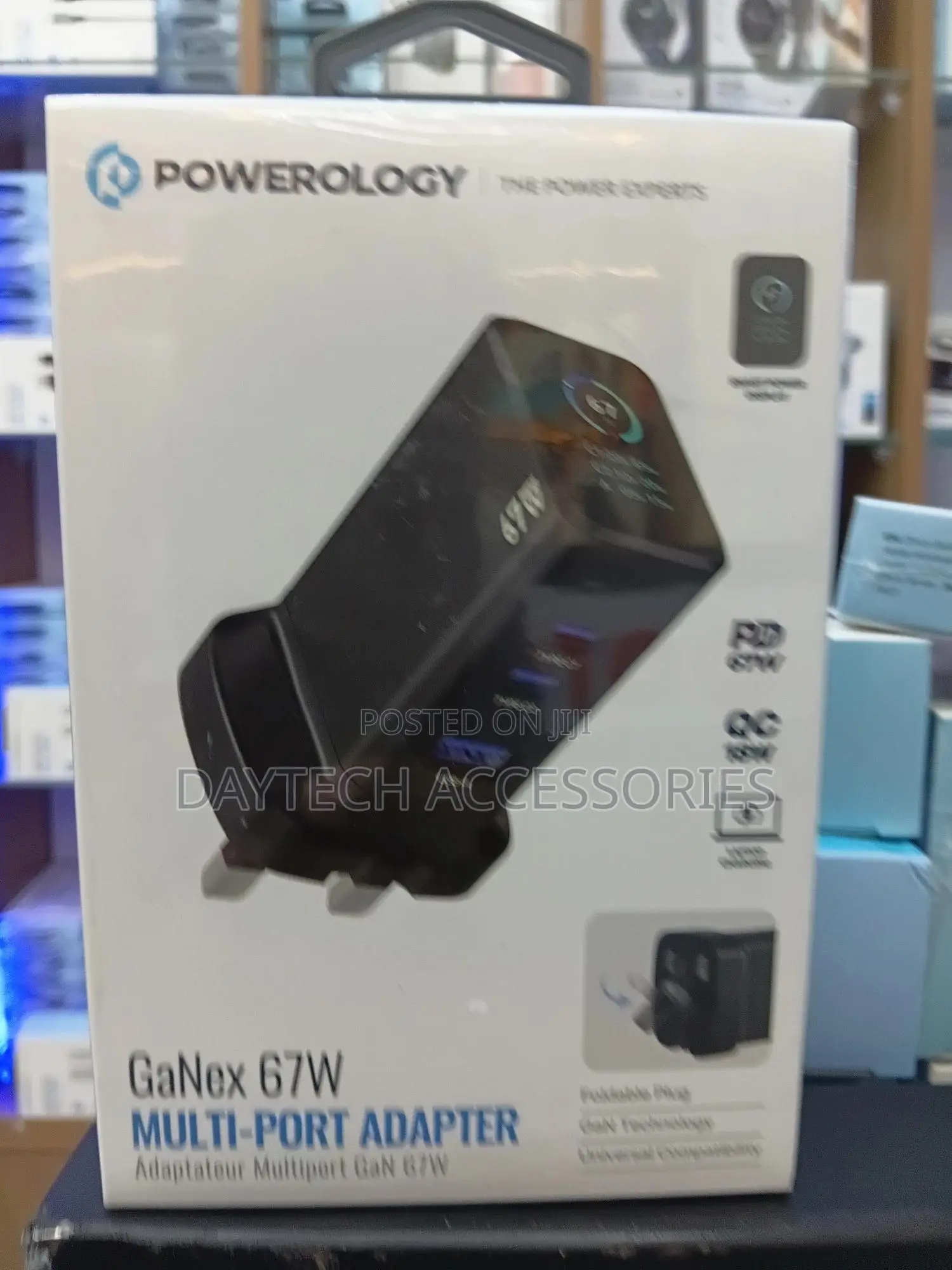 This Is a Powerology Ganex 67w Multi-Port Adapter.