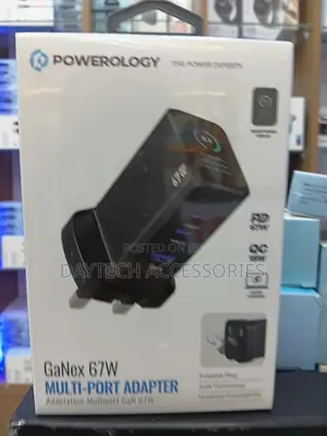 This Is a Powerology Ganex 67w Multi-Port Adapter.