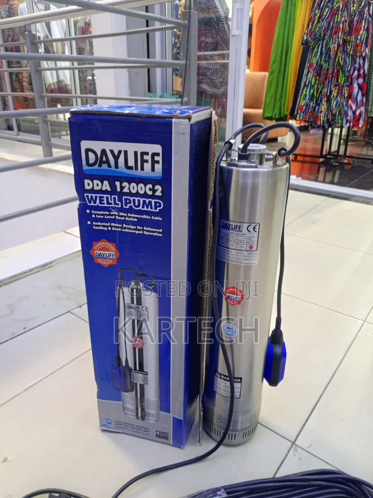 Dayliff Dda 1200c2 Submersible Well Pump 60m 120l/Min