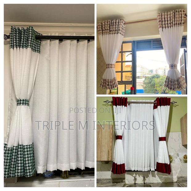 Perfect Blend Kitchen Curtain Sheer Set - main view