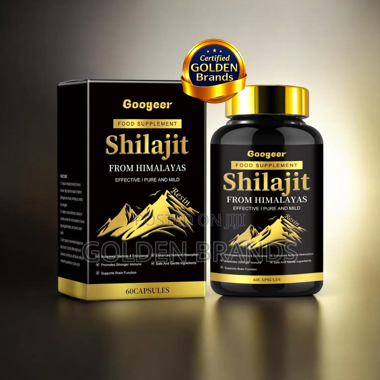 Pure Himalayan Shilajit for Stamina, Energy, Strength Vitality 60pcs