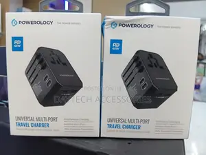Powerology Universal 45w Multi-Port Travel Charger ( P45pdutvbk).