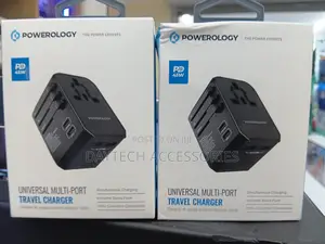 Powerology Universal 45w Multi-Port Travel Charger ( P45pdutvbk).