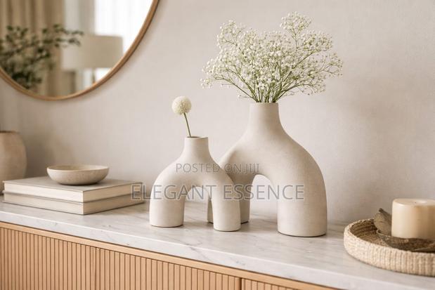 2 in 1 Ceramic Decorative Ceramic Vases - thumbnail 2