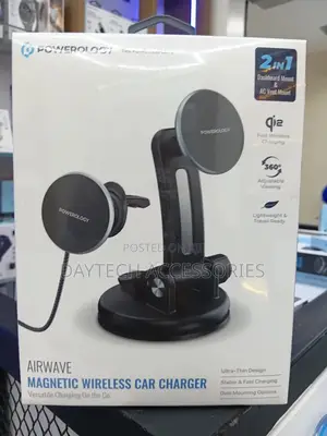 Powerology Airwave Magnetic Wireless Car Charger 360° Adjustable View