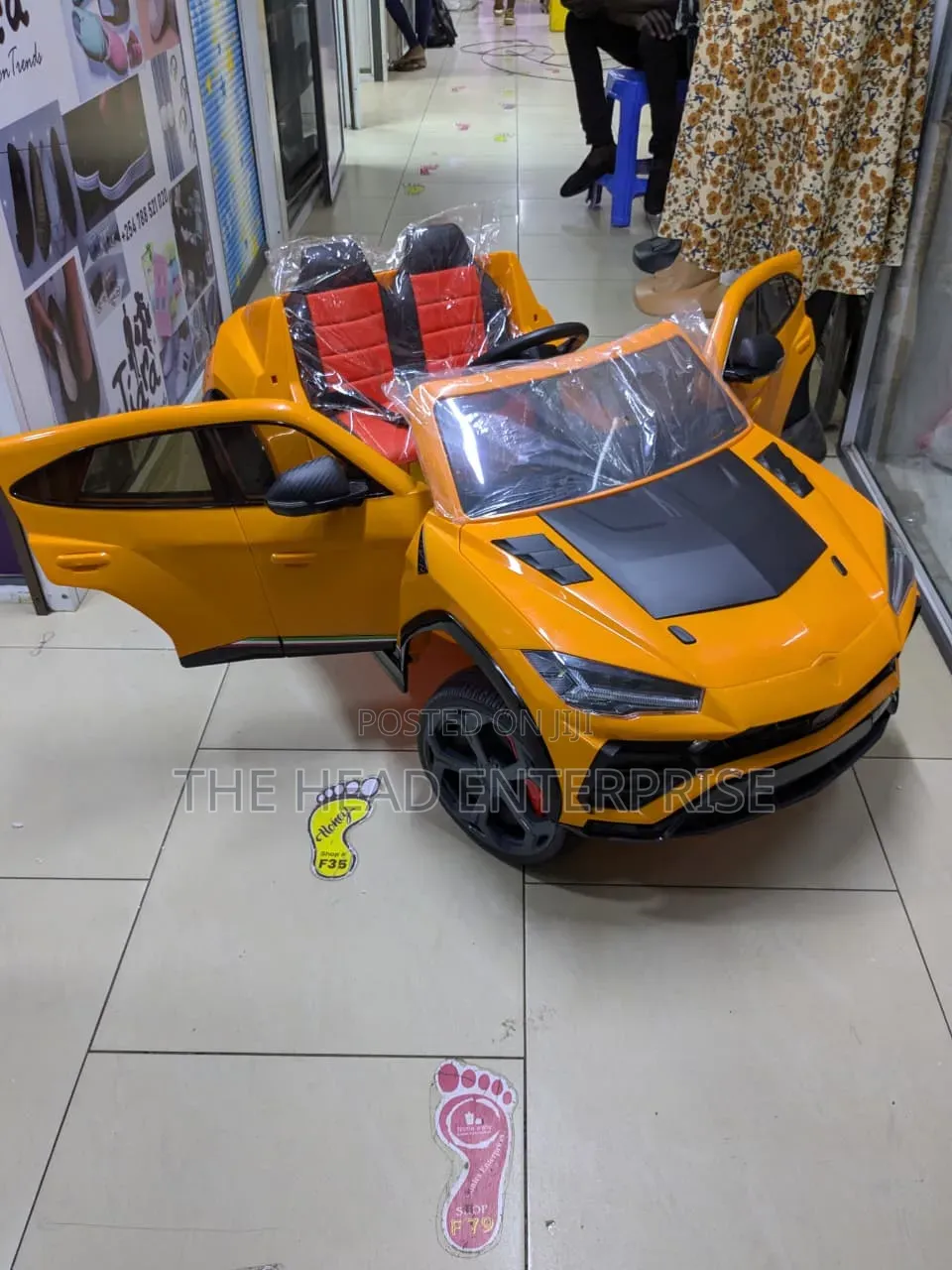 Mini Bmw Kids Electric Car Orange 12