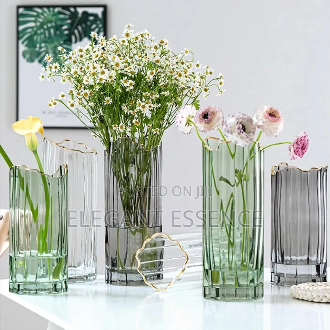 Nordic Decorative Glass Vase- Size : 28cm