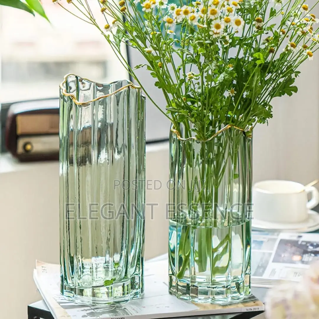 Nordic Decorative Glass Vase- Size : 28cm