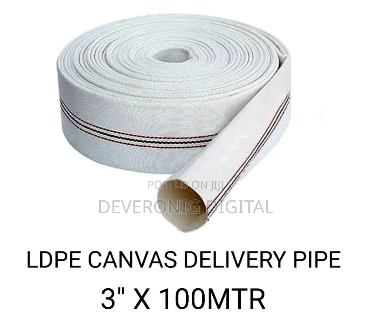 Ldpe Canvas Delivery Pipe 3inch 100 Meters