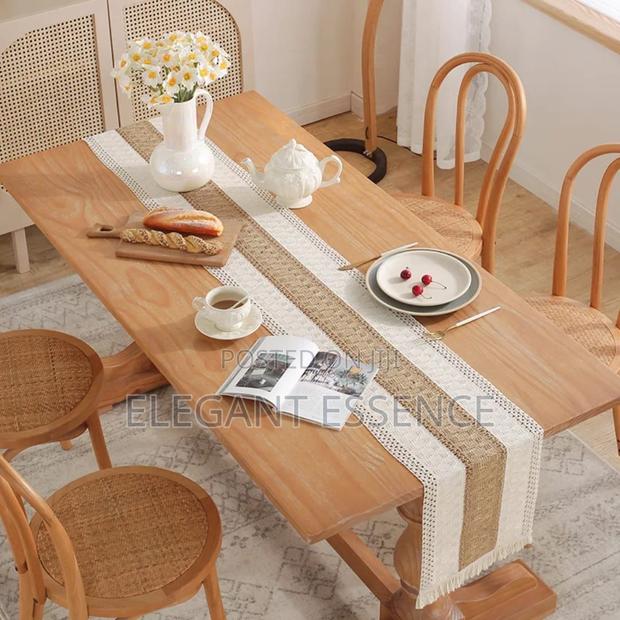 Bohemian Style Table Runner With Tassel-Size 30*250cm - thumbnail 2