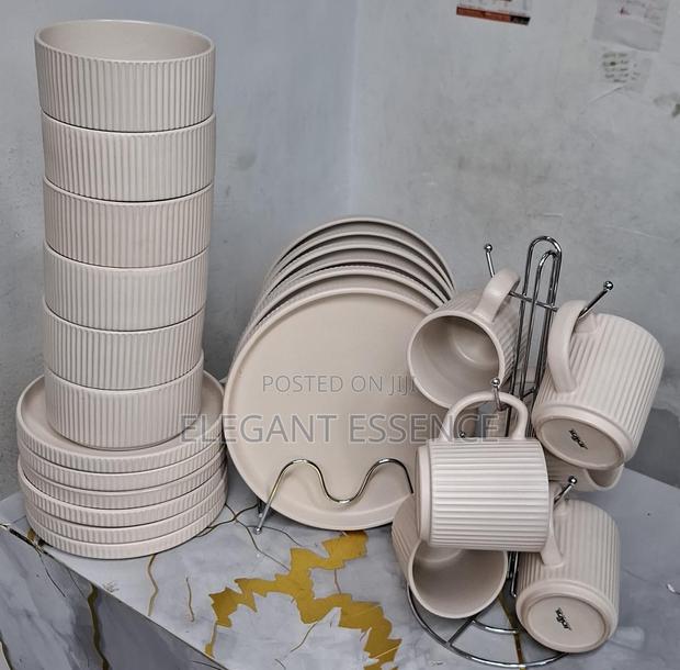 24pcs Cream Dinner Set
