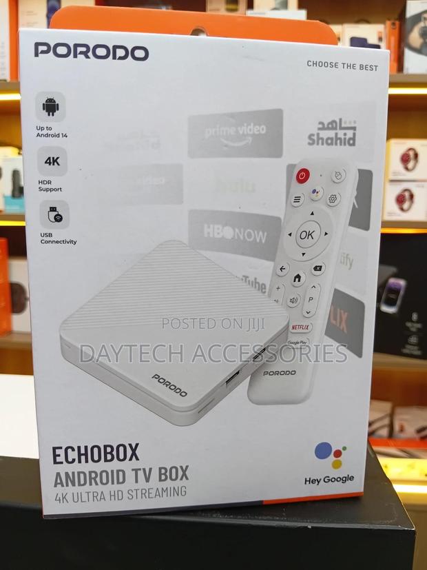 The Porodo Echobox Android Tv Box - White