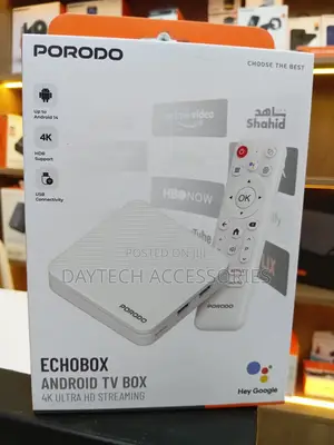 The Porodo Echobox Android Tv Box - White