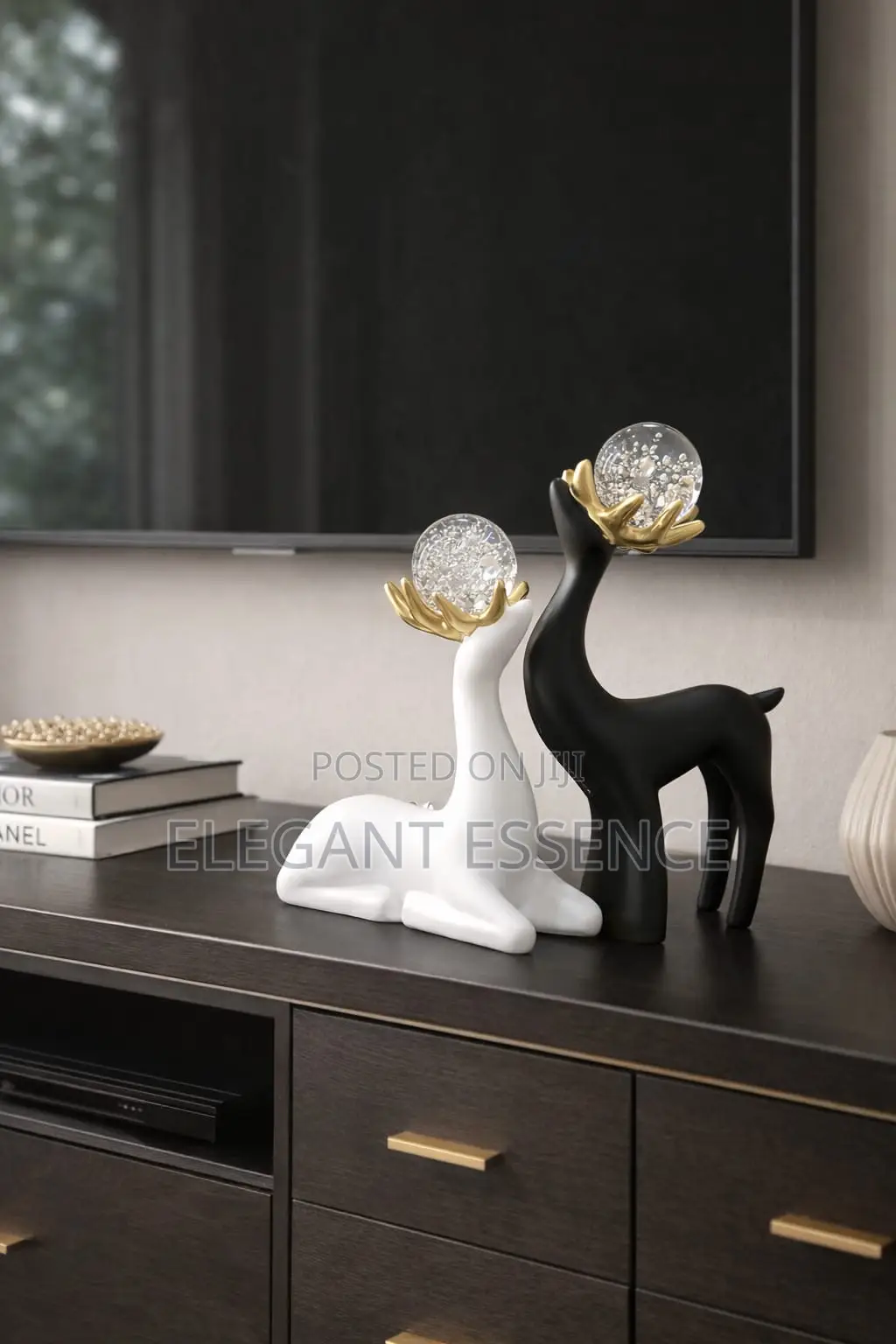 Crystal Sika Deer Animal Ornament,Desktop Decoration Ornament