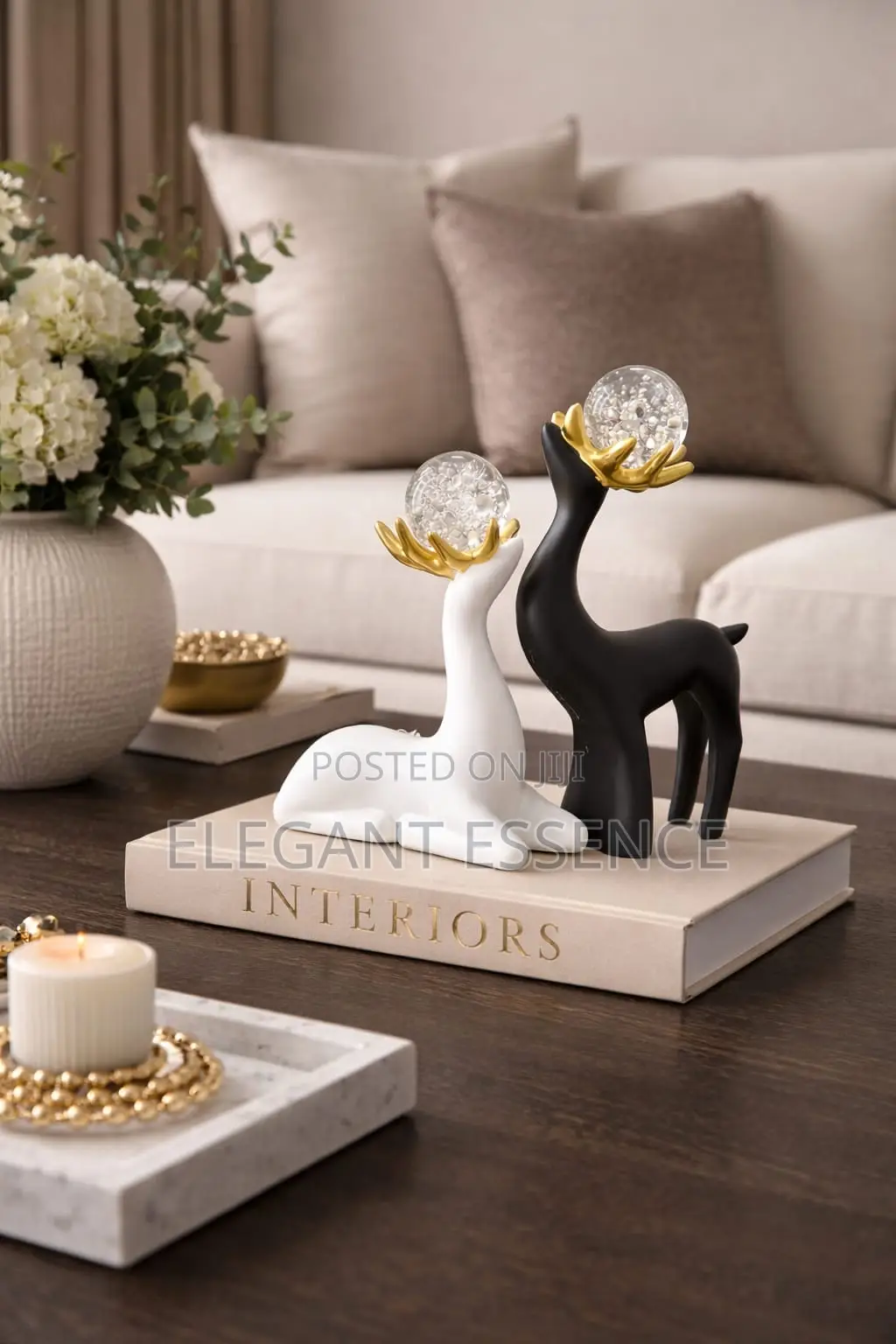 Crystal Sika Deer Animal Ornament,Desktop Decoration Ornament
