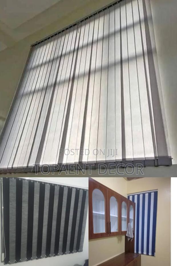A Stylish Office Solution With Vertical Office Window Blinds