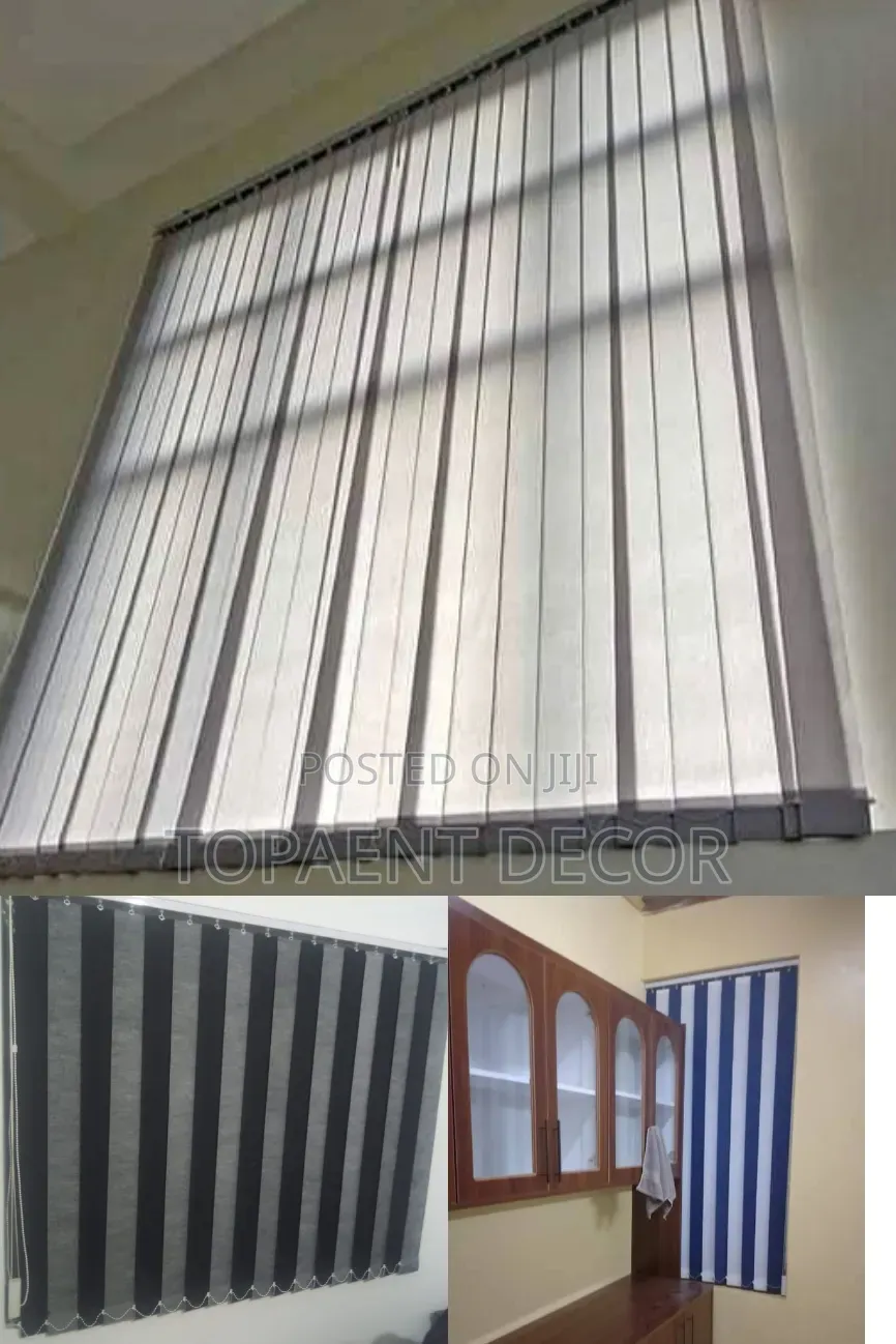 A Stylish Office Solution With Vertical Office Window Blinds