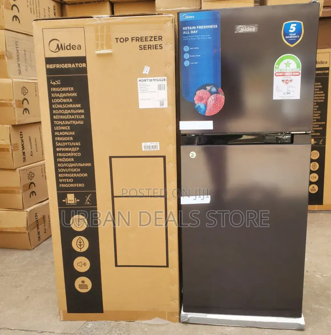 Midea 128 L Double Door Refrigerator