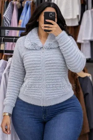 Fur Collar Soft Sweaters