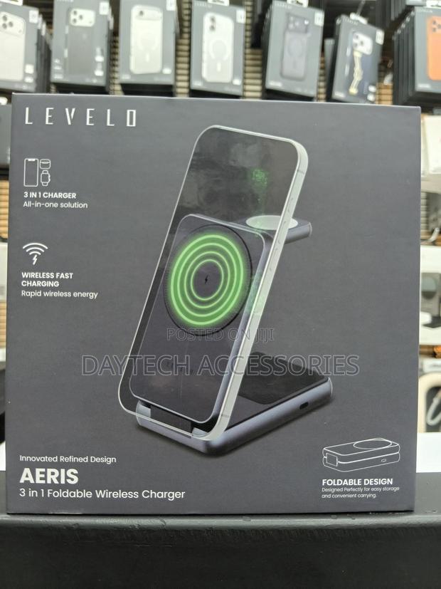 This Is a Levelo Aeris 3-in-1 Foldable Wireless Charger. - thumbnail 3