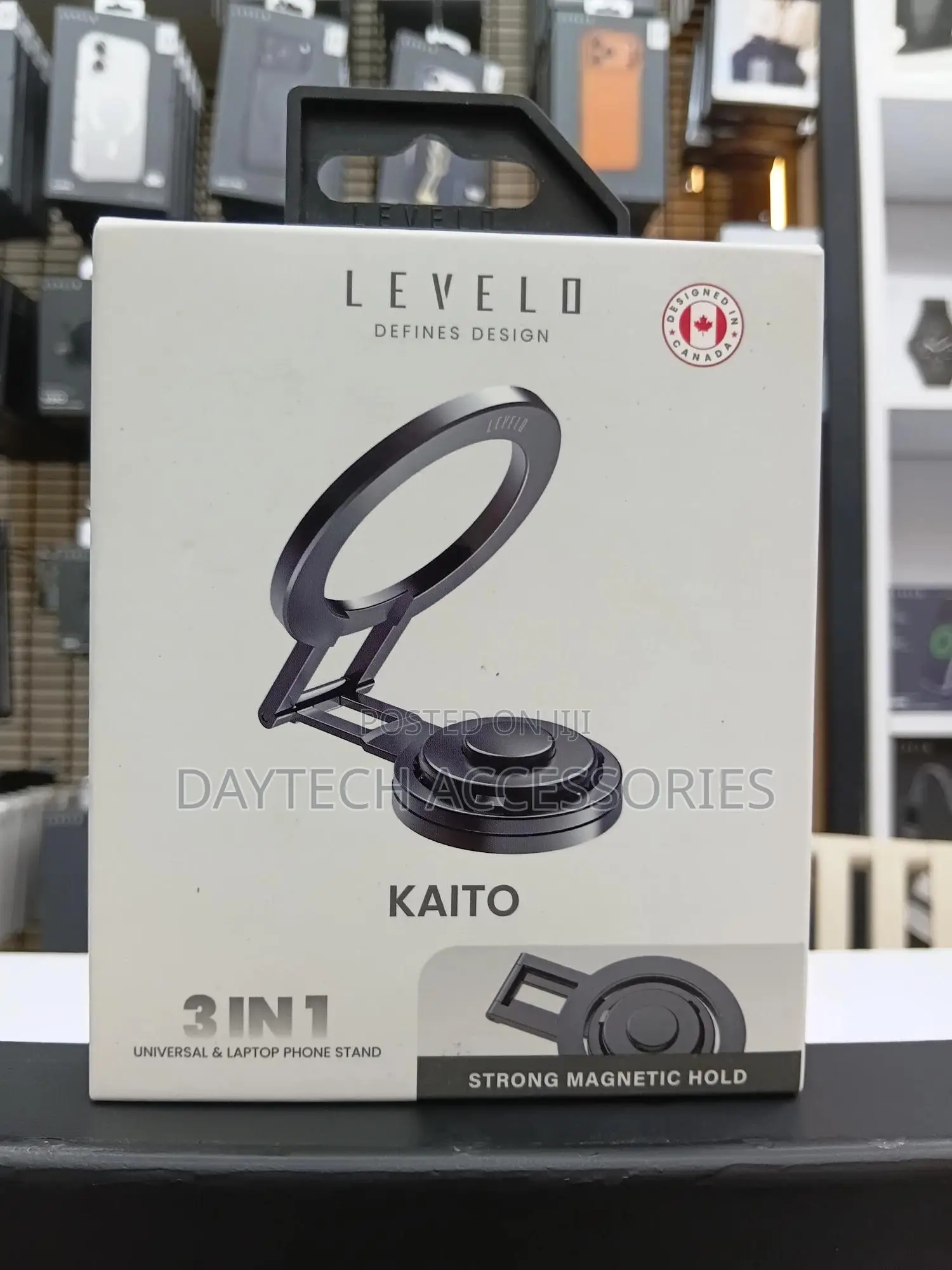 The Levelo Kaito 3 in 1 Magsafe Laptop Phone Holder