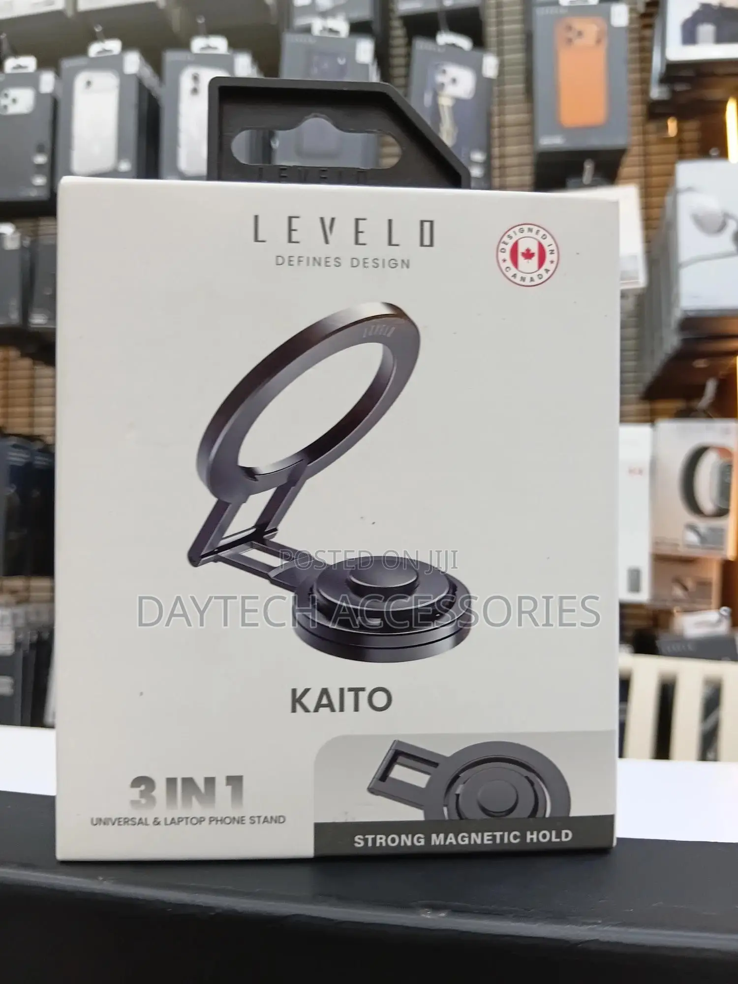 The Levelo Kaito 3 in 1 Magsafe Laptop Phone Holder