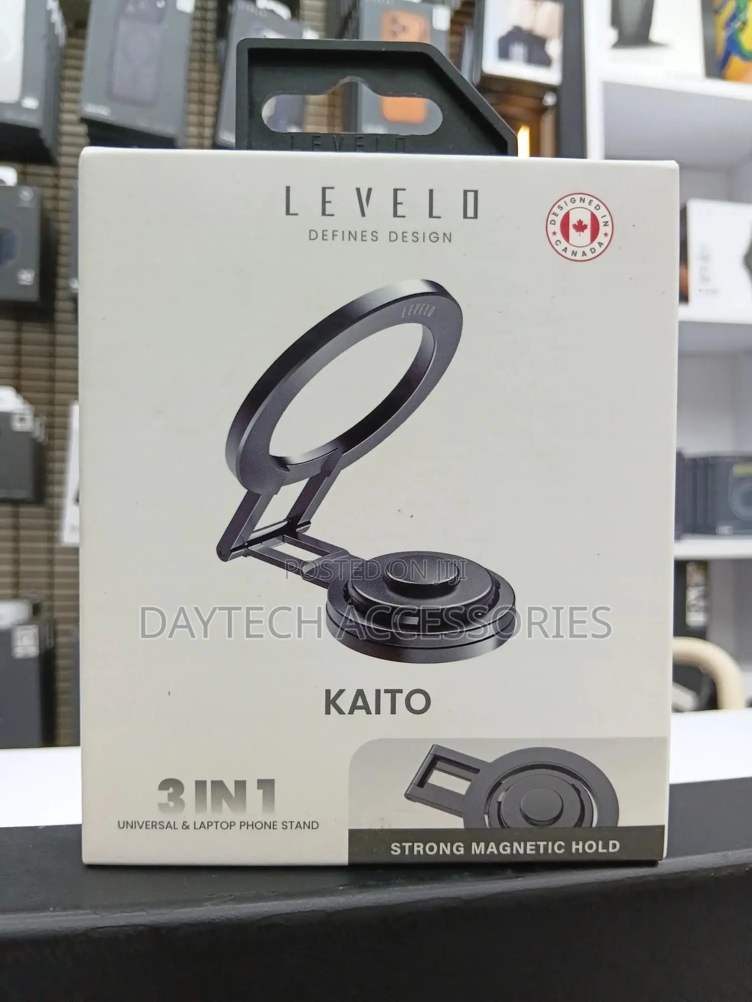 The Levelo Kaito 3 in 1 Magsafe Laptop Phone Holder