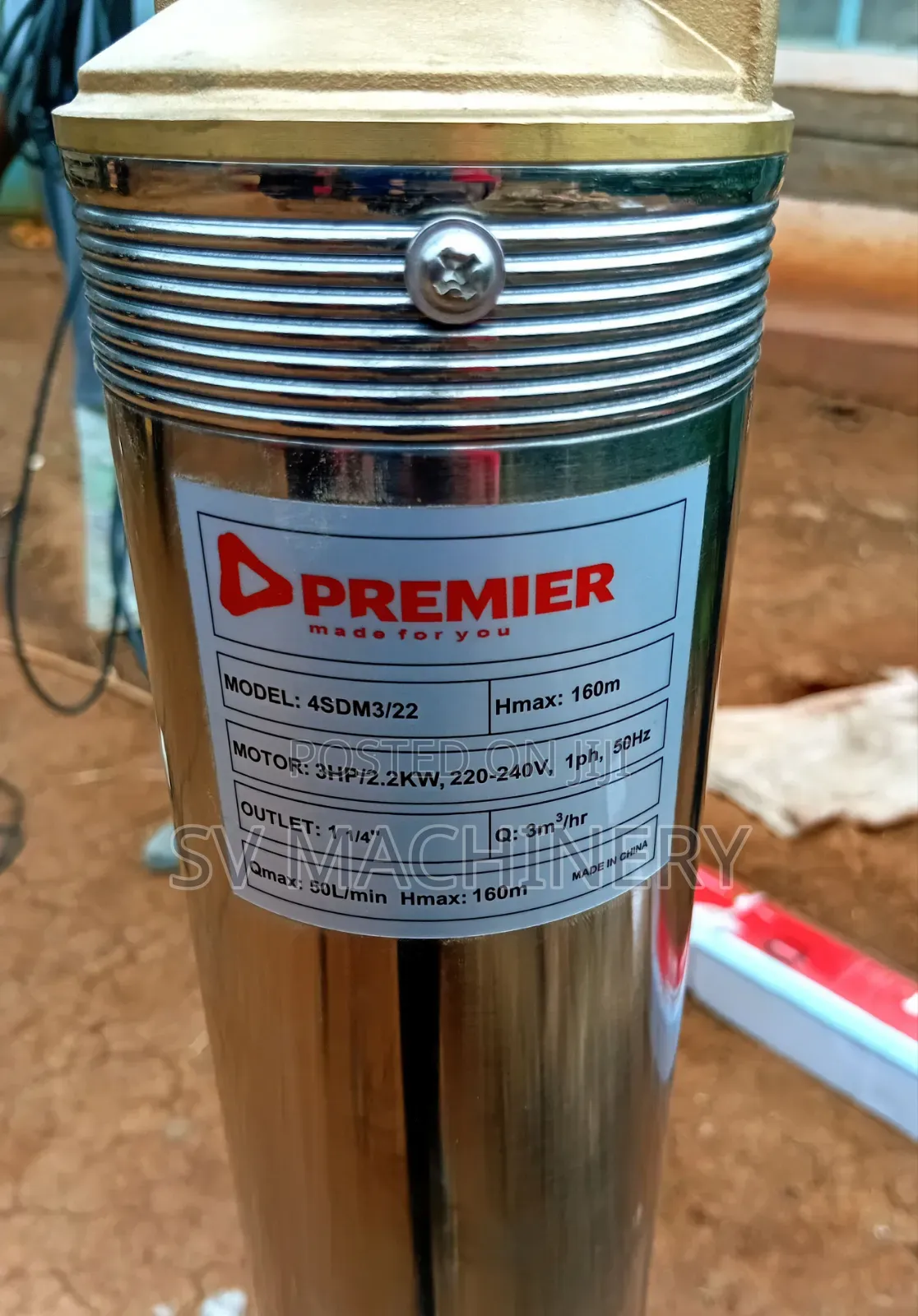 Deep Well Electric Submersible Water Pump 3hp