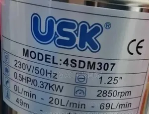 Heavy Duty Deep Well Electric Submersible Pump 0.5hp