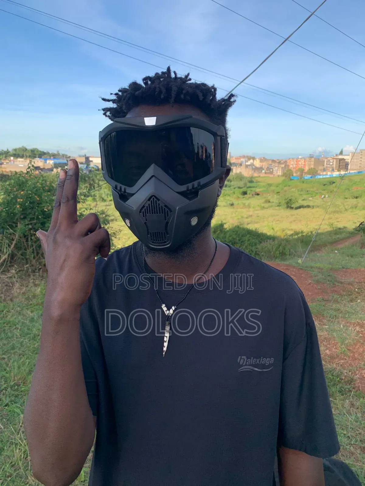 Motorcycle Mask / Biker Full Face Mask// Detachable