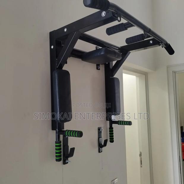 Wall Mount Pull Up Bar Chin Bar | Multi-Functional Fitness Machine - main view