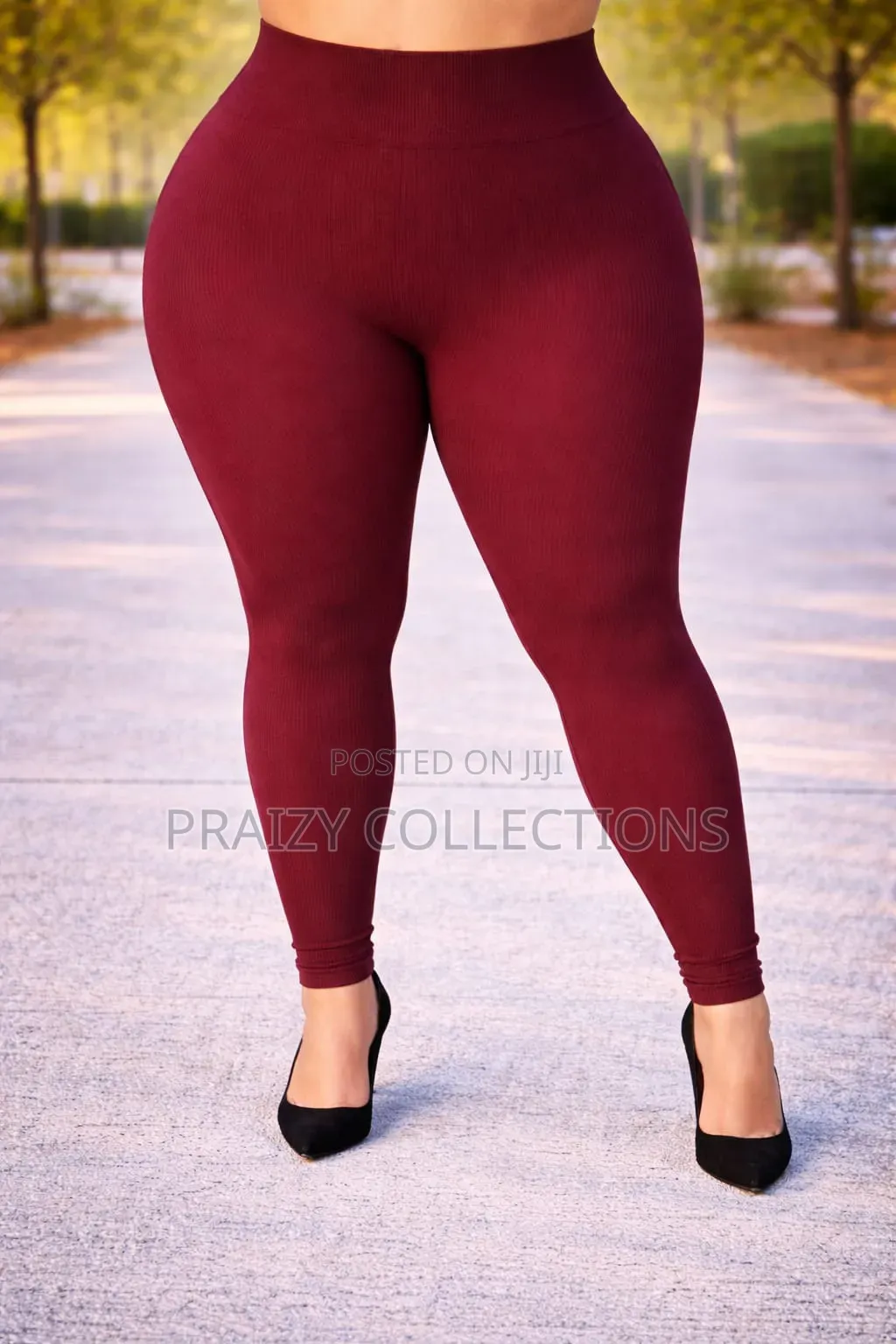 Ribbed High-Waist Heavy Tights /Leggings