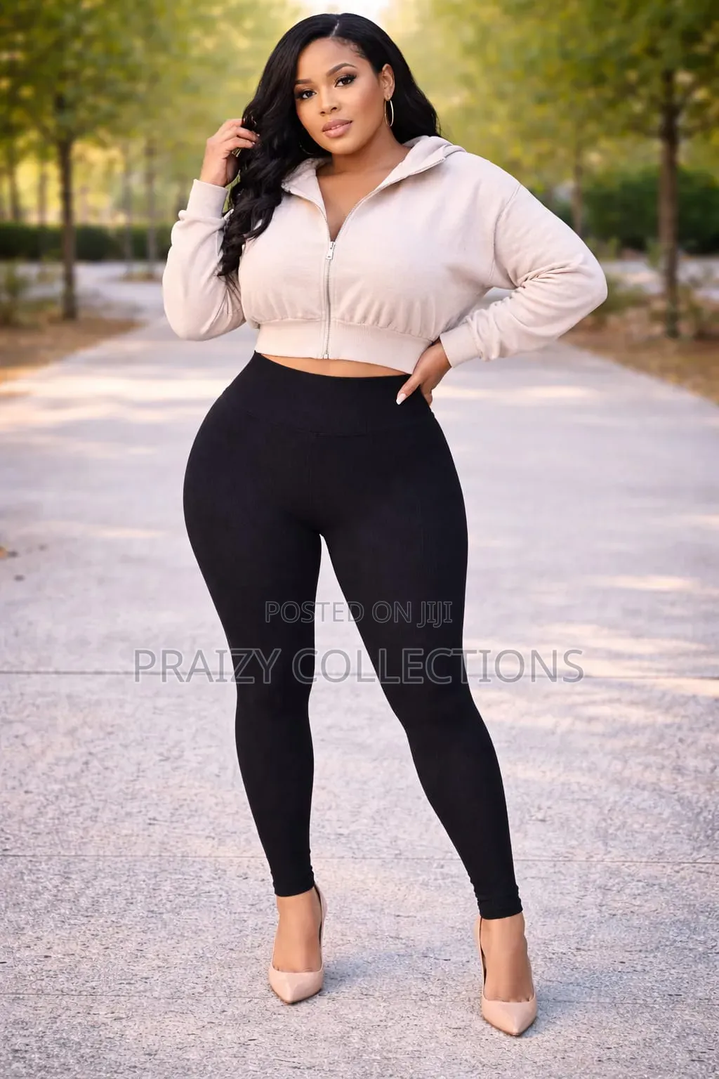 Ribbed High-Waist Heavy Tights /Leggings