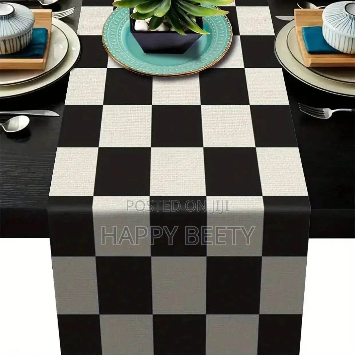 *Simple Pattern Table Runner Home Decor Dinner Table Runner