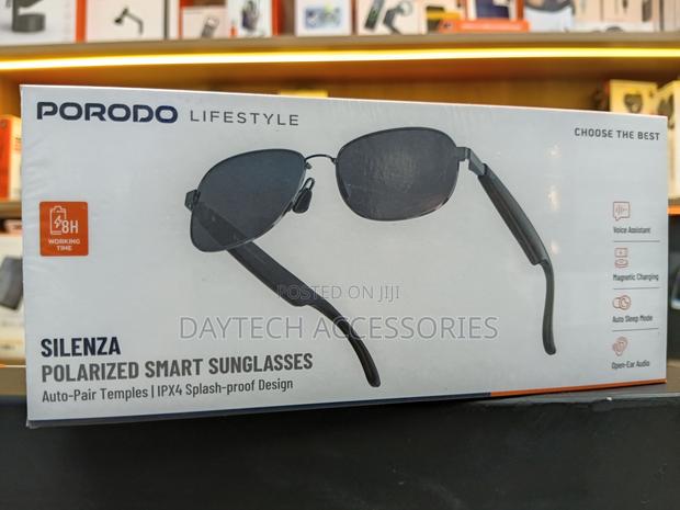 The Porodo Lifestyle Silenza Polarized Smart Sunglasses.