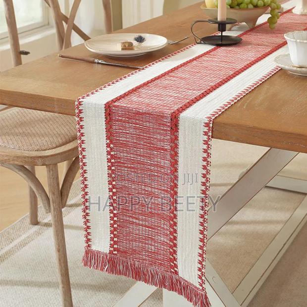 *Nordic Boho Striped Table Runner - - thumbnail 4