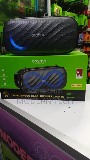 Oraimo Spacebox Pro 80w Bluetooth Speaker With Karaoke Led Lights