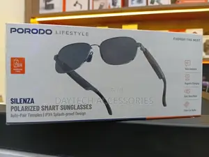 Porodo Lifestyle Silenza Polarized Smart Bluetooth Sunglasses - Black