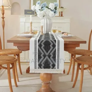 Elegant Modern Table Runner With Tassel