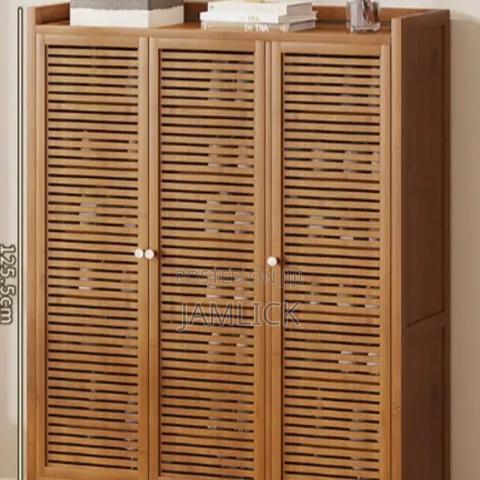 9-Layer Bamboo Shoe Cabinet – Spacious Shoe Organizer - Av
