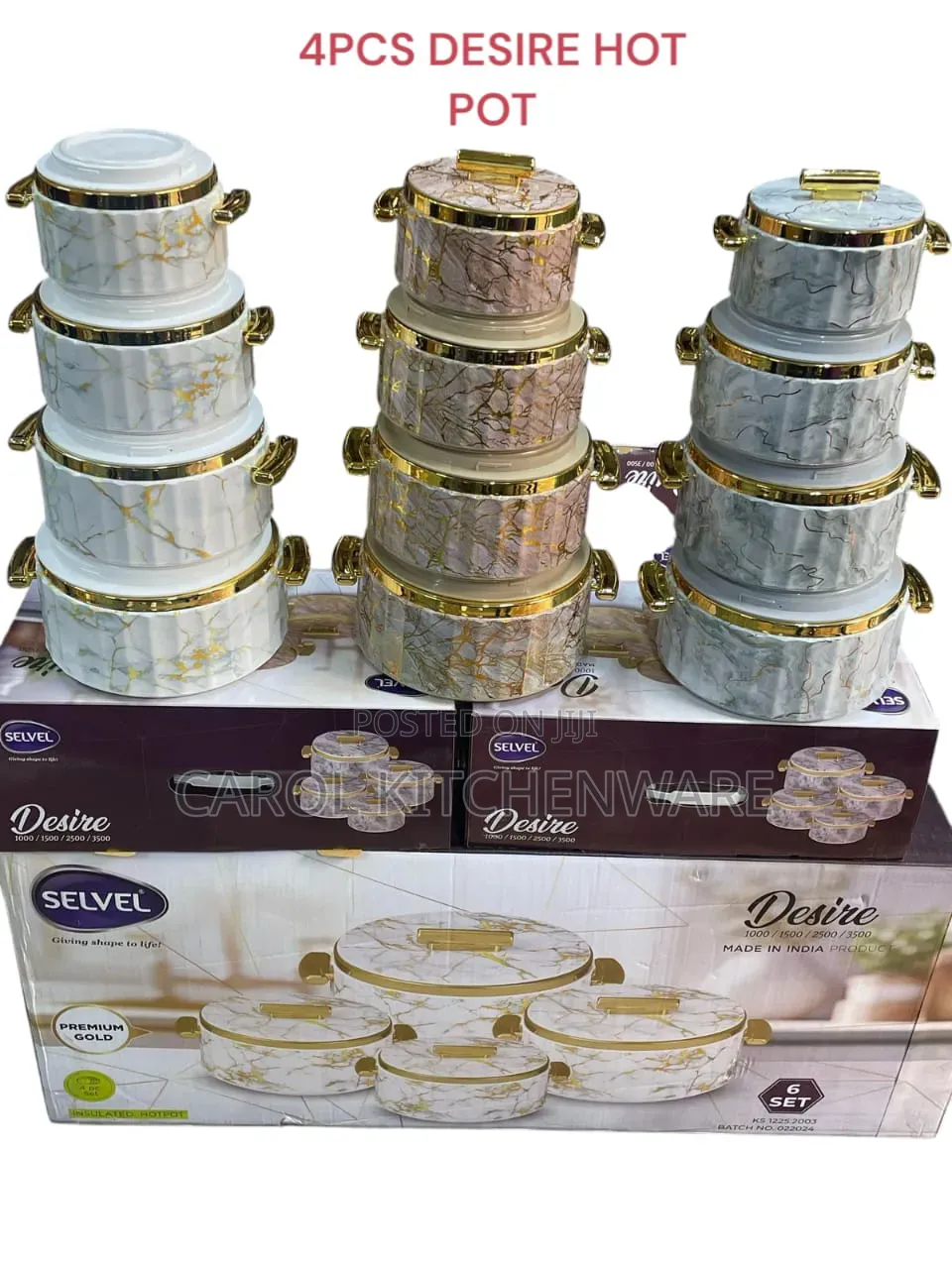 4 PCS Insulated Hot Pot/ 4 PCS Food Warmer