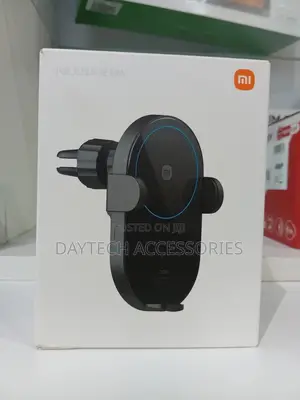 Xiaomi Mi Wireless Car Charger 30w Max Qi Auto Pinch - Black
