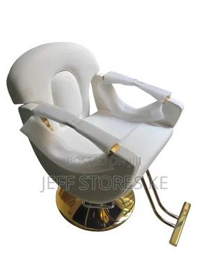Cream White Styling Adjustable Chair