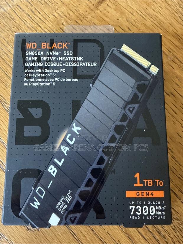 Wd Black Sn850x 1tb Gen4x4 Nvme M.2 SSD Heatsink Ps5,Laptop,Gaming Pc