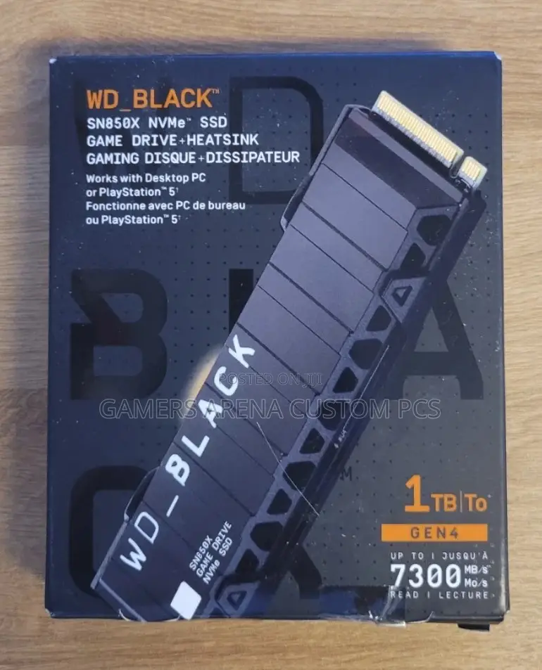 Wd Black Sn850x 1tb Gen4x4 Nvme M.2 SSD Heatsink Ps5,Laptop,Gaming Pc