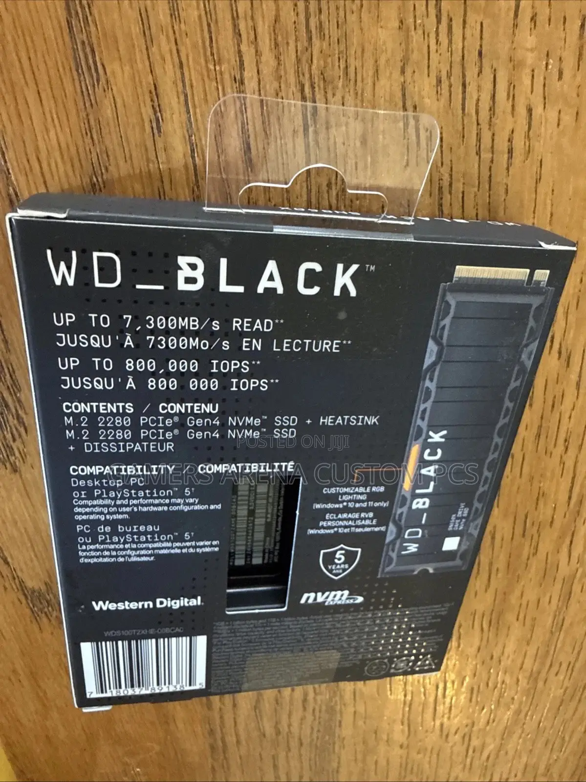 Wd Black Sn850x 1tb Gen4x4 Nvme M.2 SSD Heatsink Ps5,Laptop,Gaming Pc