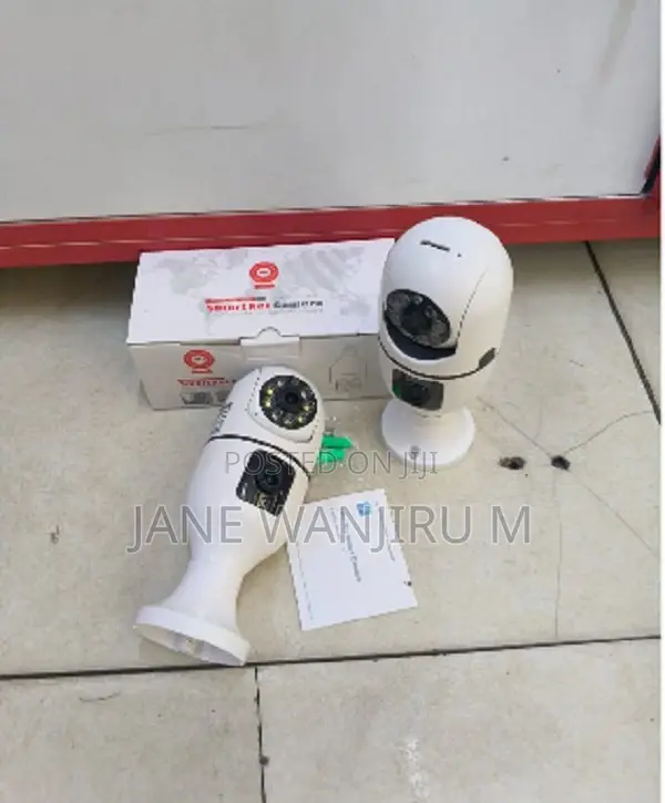 ^ Dual Lens Camera PTZ Nanny Camera Bulb V380 Bulb