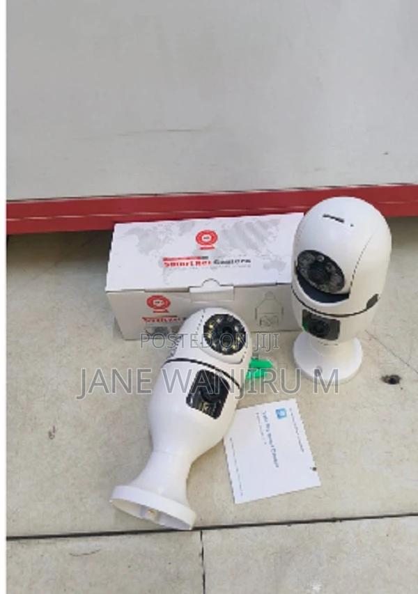 V380 Dual Lens PTZ Bulb Wifi Camera 360° Smart Security CCTV Camera