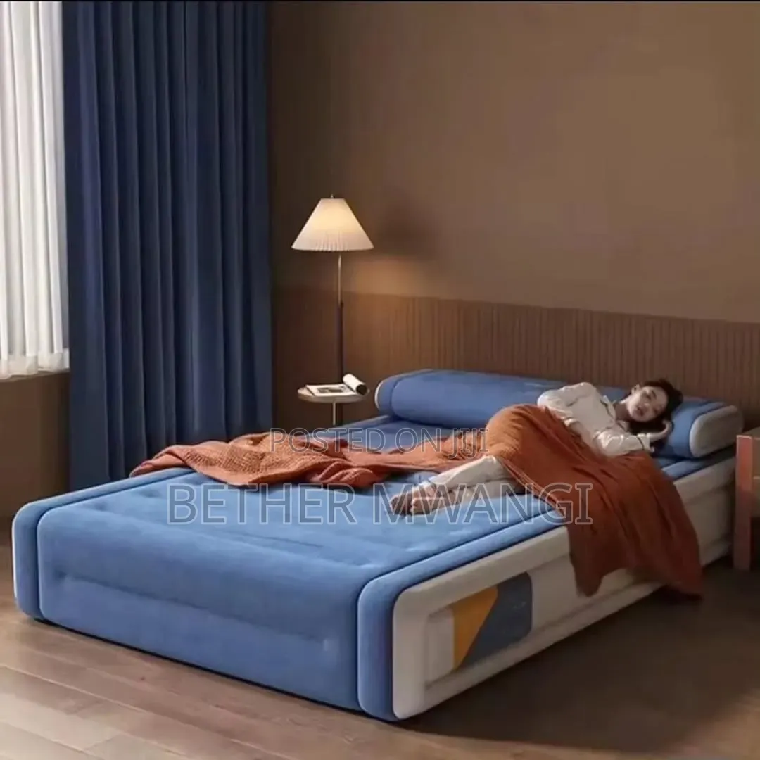 Inflatable Air Bed With Headrest and Built in Pump in Kenya